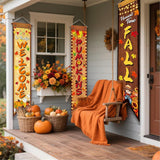 Happy Fall Porch Banner Set, Autumn Harvest Decor, Thanksgiving Photo Props (3 Piece)