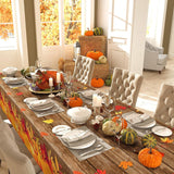 100FT Fall Tablecloth Roll, Pumpkin Maple Leaf Autumn Decor (54 Inch)