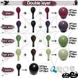 100PCS Halloween Balloon Arch Kit, Gothic Purple Green Black Party Decor