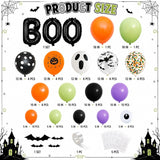 Halloween Balloon Arch Kit, Spooky Party Decor (107-Piece)