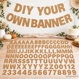Personalized Party Banner Kit, Glitter Cardstock Letters for Birthdays Weddings