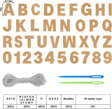 Personalized Party Banner Kit, Glitter Cardstock Letters for Birthdays Weddings