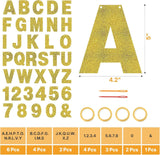 DIY Party Banner Kit: 146 Glitter Letters Numbers Symbols (5x4.2 Inch)