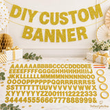 DIY Party Banner Kit: 146 Glitter Letters Numbers Symbols (5x4.2 Inch)