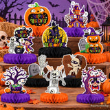 Happy Halloween Honeycomb Centerpieces: Thick Cardstock, Double-Sided Printing, Bright Colors