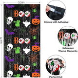 2-Pack Halloween Foil Fringe Curtains, Spooky Party Backdrop (3.3 x 6.6 FT)
