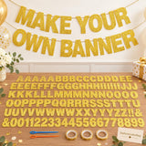 Glitter Cardstock Banner Kit: 3.94-Inch Letters for Birthdays Weddings