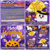 Disposable Halloween Table Setting: 50 Guests, Pumpkins Ghosts Skeletons Spiders Webs