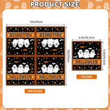 Halloween Luncheon Napkins, Set of 40 Disposable Black Orange 3-Ply Paper