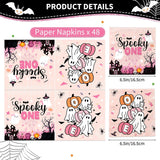 Spooky One Birthday Napkins, Set of 48, Halloween Themed Paper