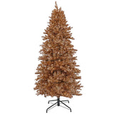9 ft. Pre-Lit Christmas Rose Gold Metallic Artificial Christmas Tree with 2000 LED Infinity Lights