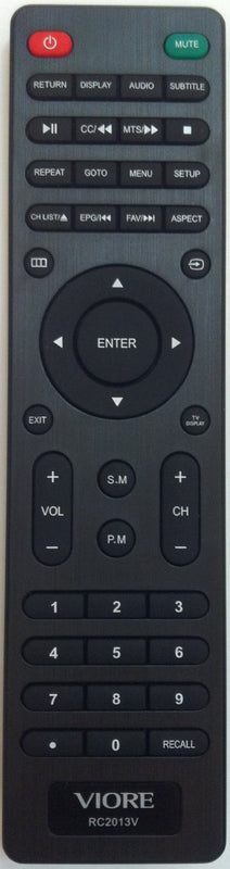 Factory New Viore Rc2013V Remote Control Led19Vh55D Led26Vf55D