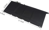 Genuine Dell PW23Y Battery 60Wh 7.6V OEM Laptop Replacement Rechargeable Battery