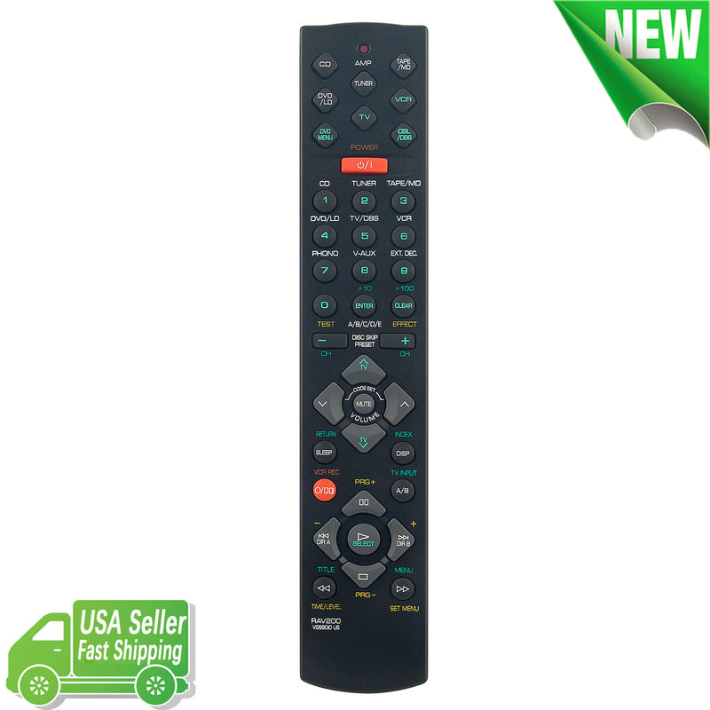 New Rav200-V269010Us Replace Remote Control For Yamaha Av Receiver Rxv495 Yht-22