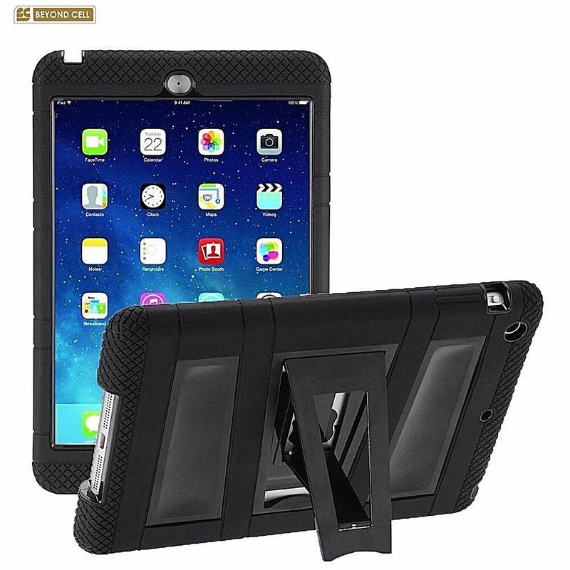 Hybrid Armor Silicone Dual Rugged Tablet Case Kickstand For Apple Ipad Air 2
