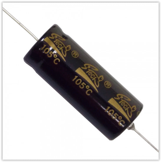 Axial Electrolytic Capacitor, 100uF, 100V - Lot of 10