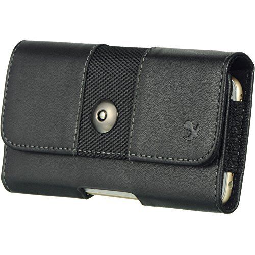 Black4 Horizontal Belt Clip Holster Leather Pouch Case for Samsung Galaxy S5