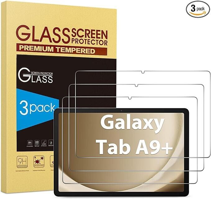 3X Tempered Glass Screen Protector For Samsung Galaxy Tab A9 Plus 11" X210/X216