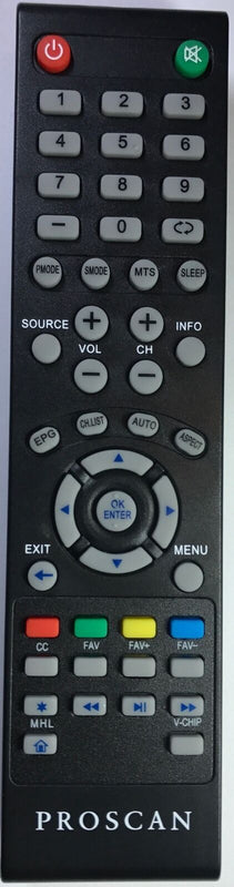 New Proscan Tv Pl-2.5 Remote Control With Mhl Control