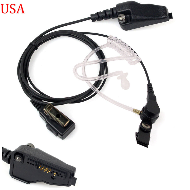 Fbi Headset Earpiece Ptt Mic For Kenwood Tk-280 Tk-380 Tk-290 Tk-390 Radio