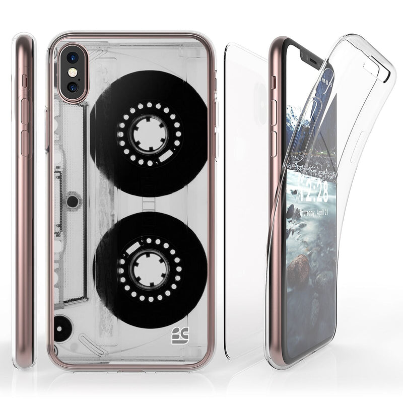 For Iphone X Full Coverage Front Back Protector Case Casette