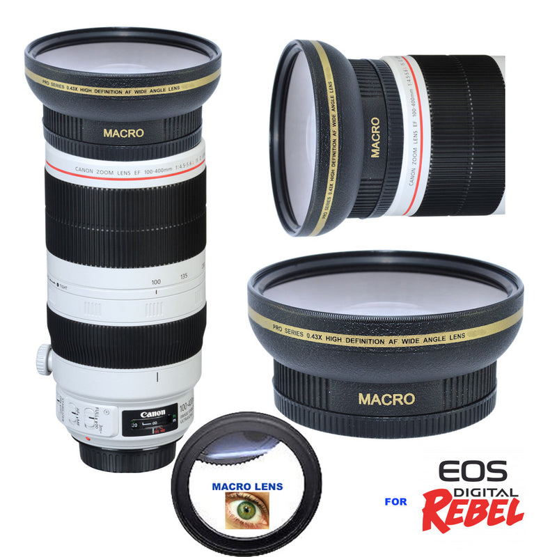 Hd Ultra Wide Angle Macro Lens For Canon Ef 100-400Mm F/4.5-5.6L Is Ii Usm Lens