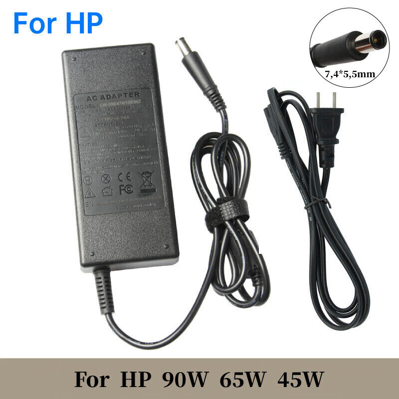 For Hp Laptop Charger Ac Adapter Power Supply 608428-002 19V 90W Large Tip New