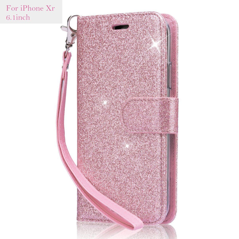 Ladys Wallet Case Sparkle Glitter Bling Cute Case Shinny For Apple Iphone Xs Max