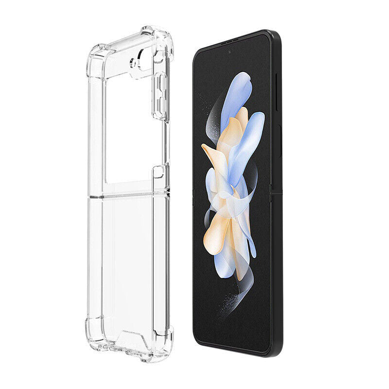 For Samsung Galaxy Z Flip 5 5G Clear Case Slim Hard Transparent Shockproof Cover