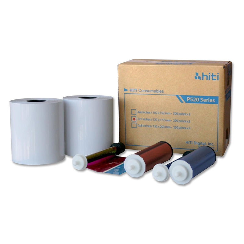 5X7" Ribbon And Paper Case For P520 Series Photo Printer, 2 Rolls