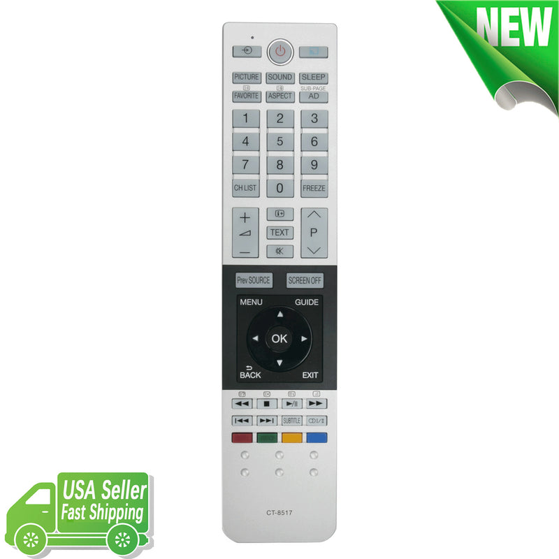 New Remote Control Ct-8517 Ct8517 For Toshiba Smart Led Lcd Hd Tv