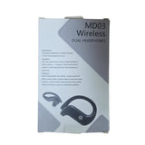 MD03 TWS Bluetooth 5.0 Wireless Earbuds Touch Earphones with Digital Display Charging Case Black
