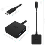 Ultra Slim Thunderbolt 3 Adapter With 4 Port Usb 3 0 Data Converter For Macbook Pro Chromebook Pixel Galaxy S10 S9 Pro Surface Go Oneplus