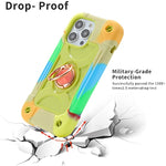 Heavy Duty Shockproof Military Grade Rugged Cover with 2 Pack Glass Screen Protector + 1 Pack Camera Lens Protector for iPhone 14 Pro Max 795