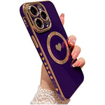 Cute Love Heart Soft Back Cover Raised Full Camera Lens Protection Case for iPhone 14 Pro Max 518