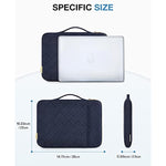 13.3 inch Laptop Cover With Pocket Compatible with 14 Inch MacBook Air Pro & 13 13.3 inch HP, Lenovo, Asus Notebook