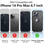Full Body Shockproof Protective Case with Built in 9H Tempered Glass Screen Protector for iPhone 14 Pro Max 632