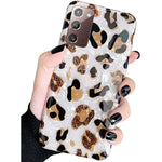 Samsung Galaxy Note 20 Case Luxury Sparkle Glitter Bling Leopard Cheetah Print Pattern