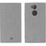 Sony Xperia Xa2 Ultra Case Premium Leather Pu Flip Slim Clear Tpu Shockproof Wallet