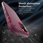 Heavy Duty Shockproof Full Body Protection 3 in 1 Silicone Rubber & Hard PC Rugged Durable Phone Cover for iPhone 14 Pro Max 759