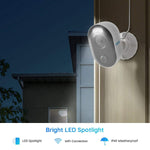 Outdoor Security Spotlight Camera Lumus with Battery Camera Argus 2E w/Solar Panel