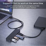 7 Port Usb Data Hub Splitter For Laptop Pc Macbook Mac Pro Mac Mini Imac Surface Pro And More Usb Devices