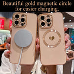 Cute Love Heart Soft Back Cover Raised Full Camera Lens Protection Case for iPhone 14 Pro Max 537