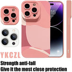 Heart Pattern Full Camera Lens Protective Slim Soft Shockproof Phone Case for iPhone 14 Pro Max 691