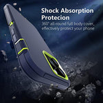 Heavy Duty Shockproof Full Body Protection 3 in 1 Silicone Rubber & Hard PC Rugged Durable Phone Cover for iPhone 14 Pro Max 756