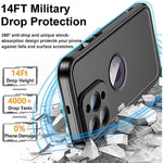 Full Body Shockproof Protective Case with Built in 9H Tempered Glass Screen Protector for iPhone 14 Pro Max 656
