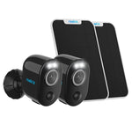 Wireless Security Camera Argus 3 Pro Black with White Solar Panel 2 Pack 5/2.4G 2K