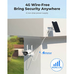 Outdoor Wireless 4G LTE Cellular Security Camera Go Plus+SP Bundle with Duo 4G+SP