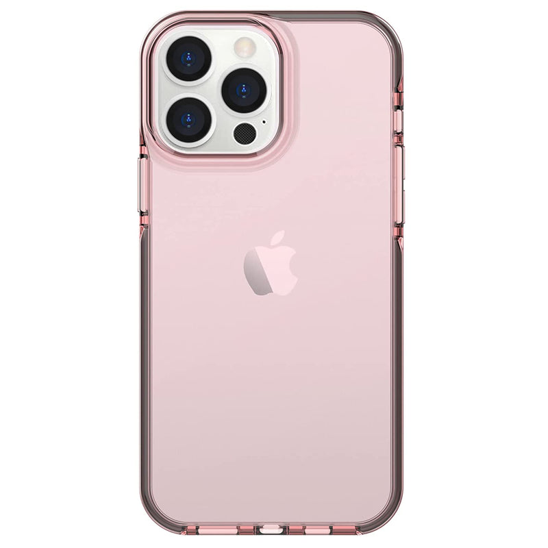 Artsevo Shockproof Clear Design For Iphone 13 Pro Max Case Certified 6 6Ft Drop Protection Raised Edges Protect Camera And Screen Cherry Pink