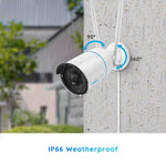 4MP/5MP Camera 2.4/5GHz WiFi Night Vision IP66 Waterproof Real Time Alerts